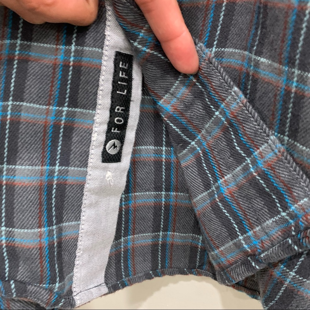 Marmot Men’s Plaid long sleeve shirt button down - Picture 4 of 5